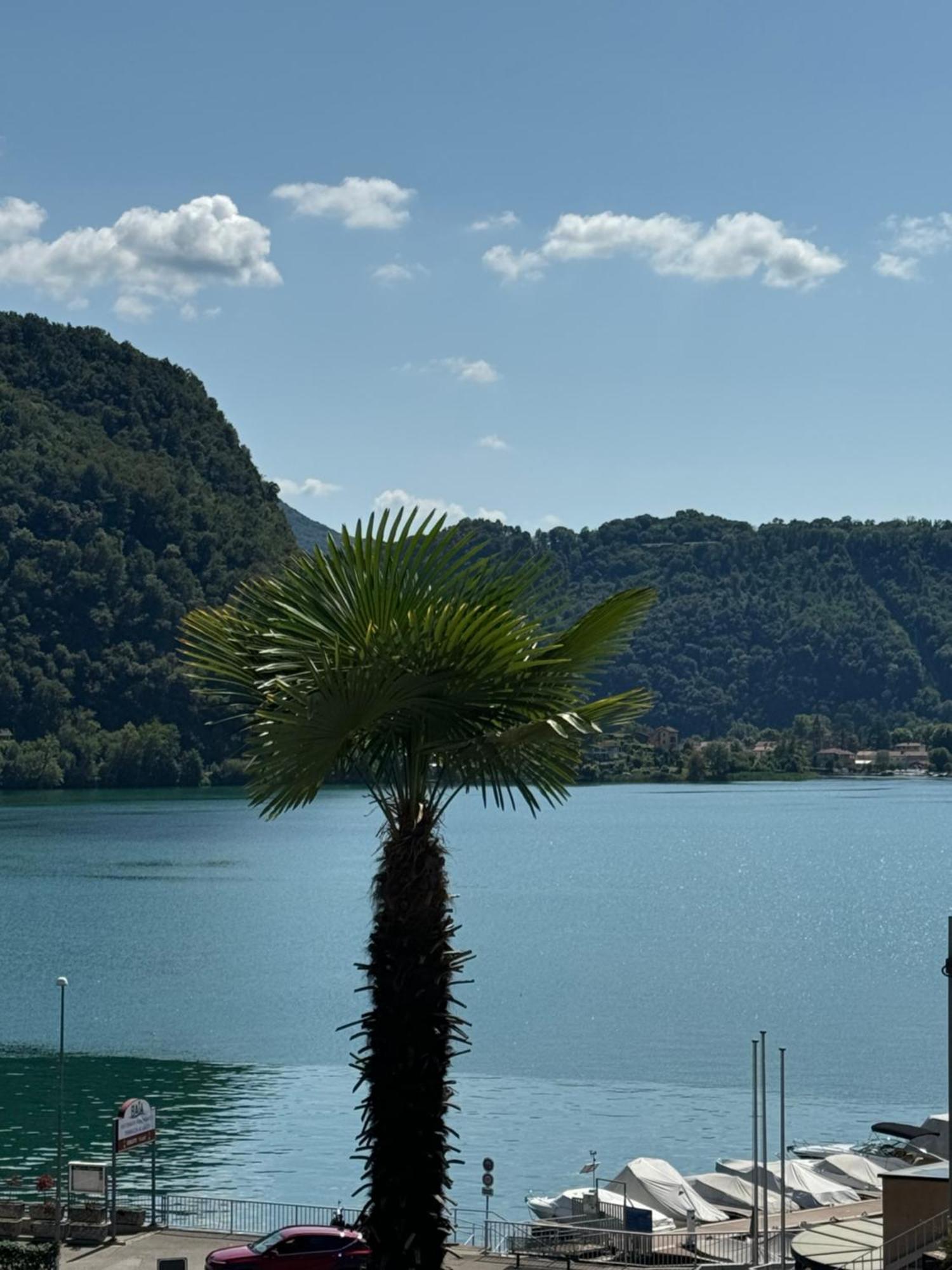 Neue Gartenwohnung Mit Sicht Auf Den Luganersee Ponte Tresa Exterior foto